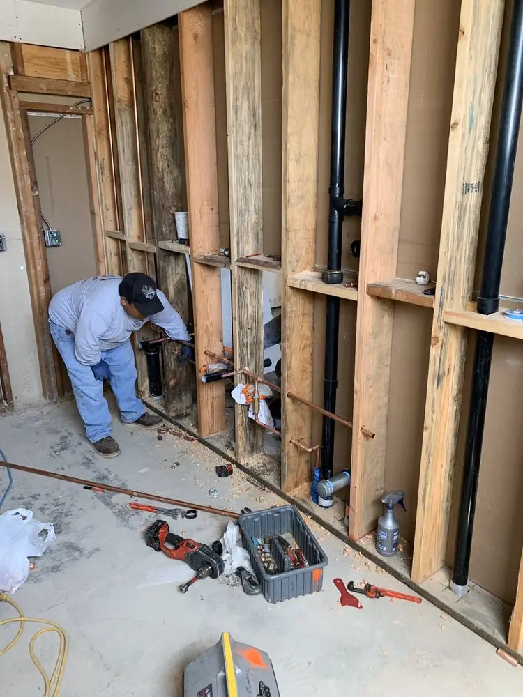 Commercial rough-in plumbing for Gas Line Repair in Hobbs Crossroads